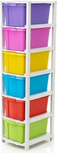 6 Compartments Plastic Modular Drawer